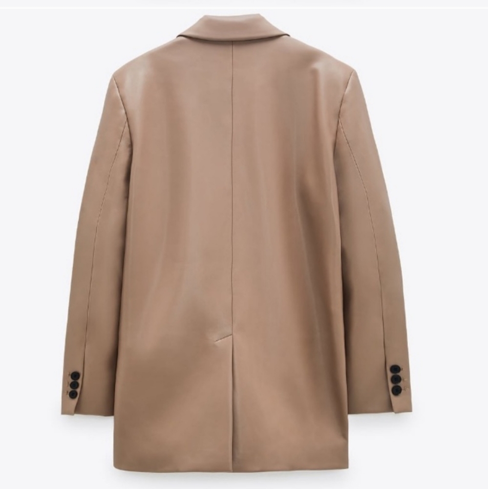 ZARA FAUX LEATHER OVERSIZED BLAZER  Size S and M - Picture 15 of 16